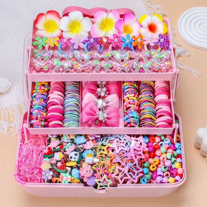 Travel Accessories Girls - Набор из 546 эластичных аксессуаров для