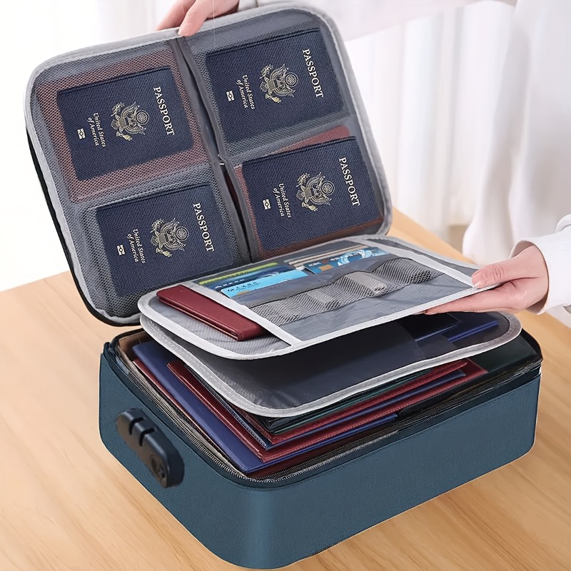 Document Organizer Folder - Запираемая сумка для хранения файлов, 3-слойный