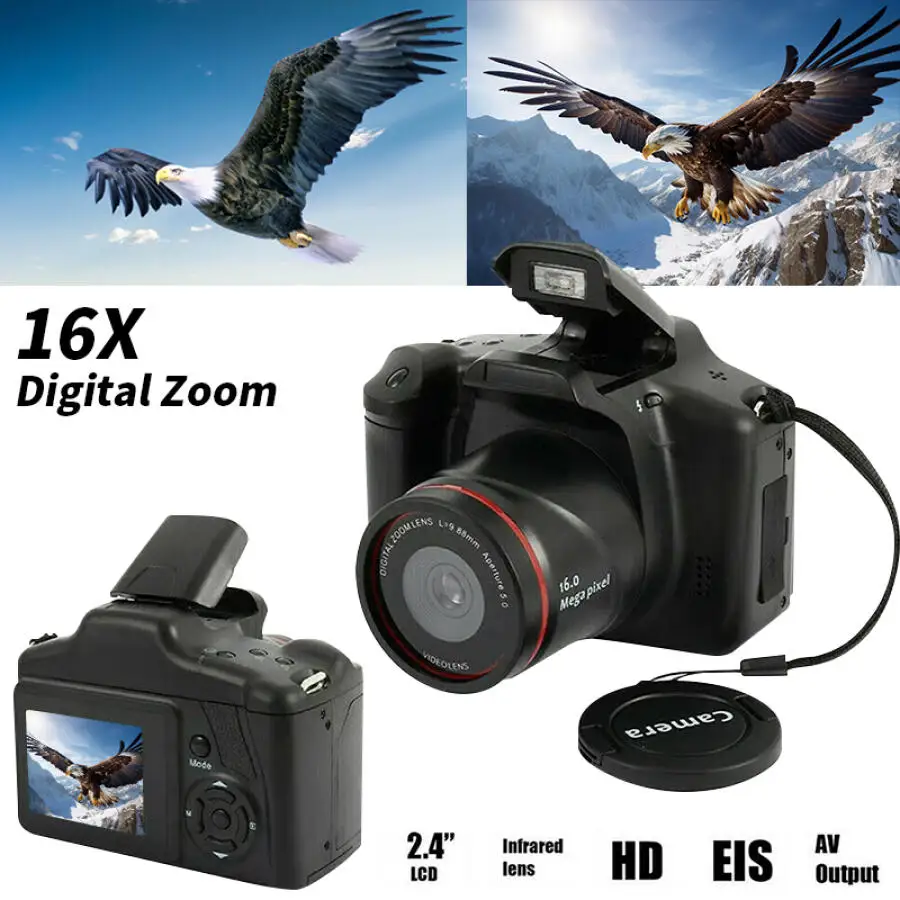 Travel Video Accessories - Цифровая фотокамера 4K, видеокамера 16 МП,