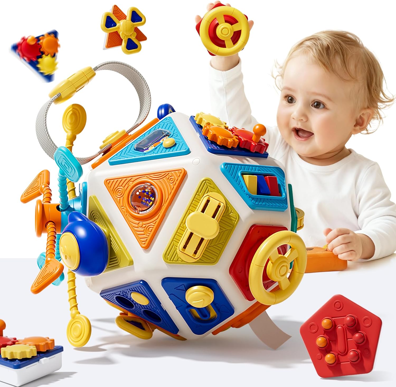 Travel Accessories For Toddlers - Детский развивающий кубик-игрушка, сенсорные игрушки Монтессори,