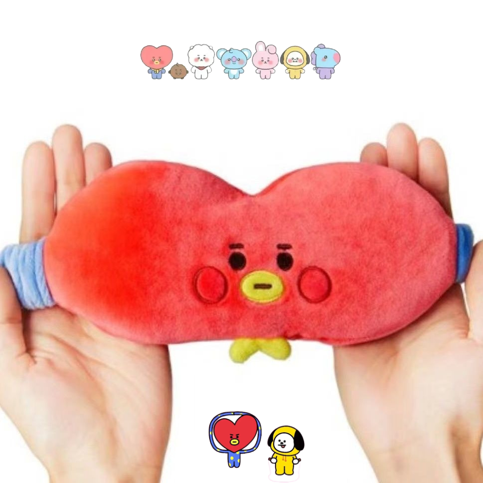 Travel Accessories To Gift - Милая плюшевая маска для глаз BT21,