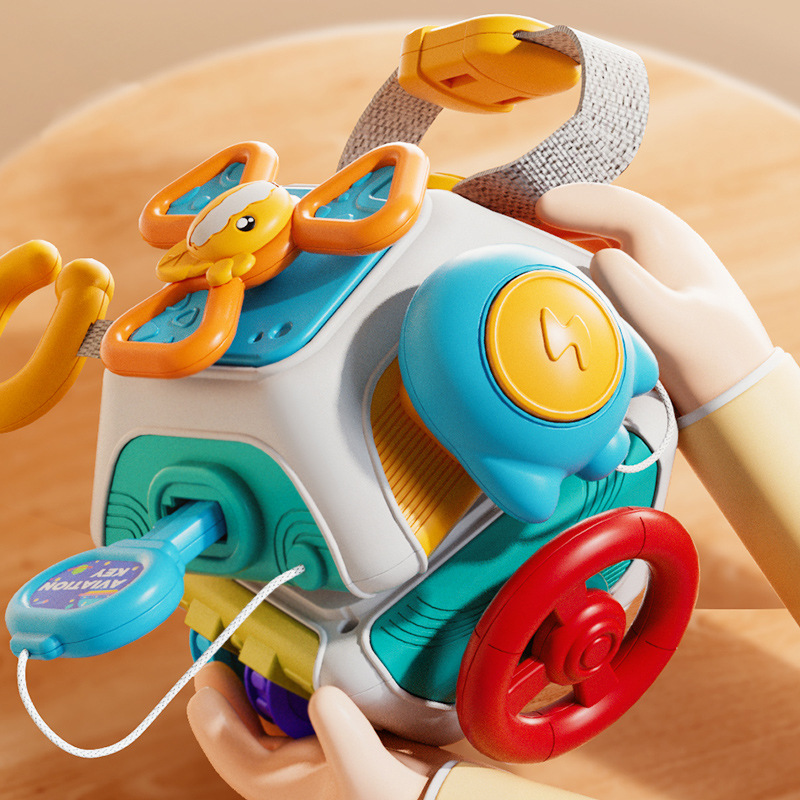 Travel Accessories For Toddlers - Детская занятая доска-куб Монтессори, сенсорные игрушки