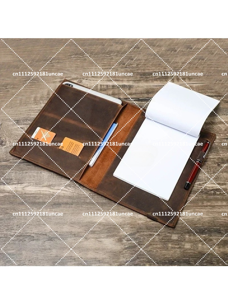 Document Organizer Folder - Кожаная папка-портфель B5 в стиле ретро