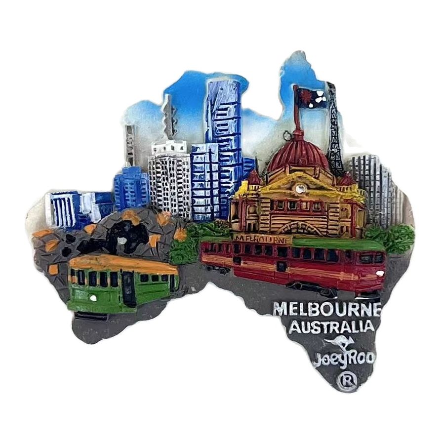 Travel Accessories Australia - Австралийский магнит на холодильник, сувенир, Мельбурн,