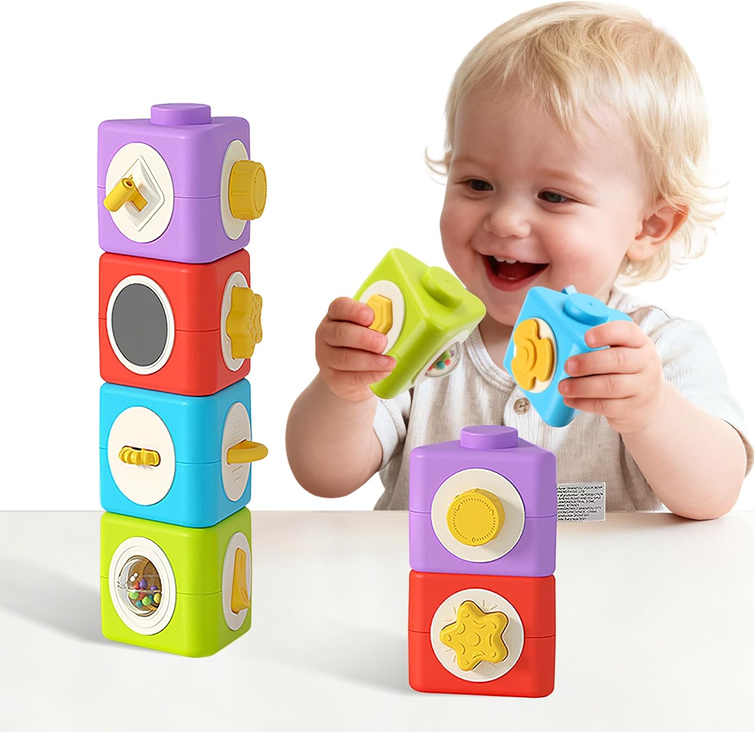 Travel Accessories For Toddlers - Кубик активности Монтессори, занятая доска, 12-в-1,