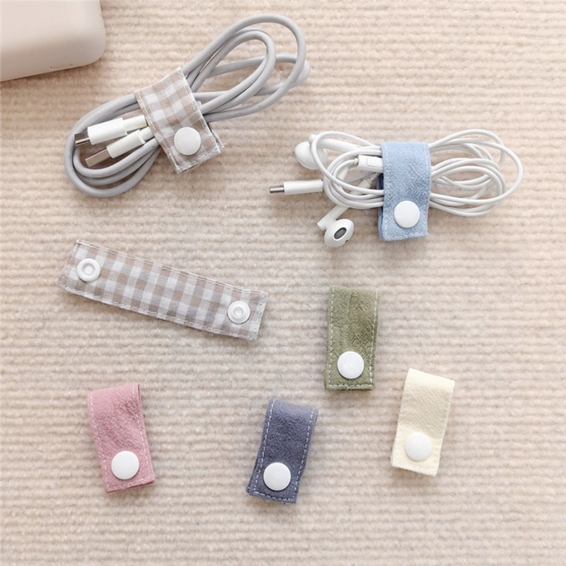 Cable Organizer Travel - Тканевый органайзер для кабелей: многоразовые стяжки
