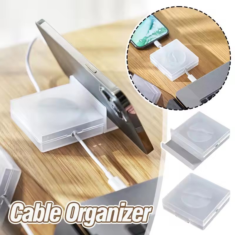 Cable Organizer Travel - Портативный прозрачный органайзер для кабелей, держатель