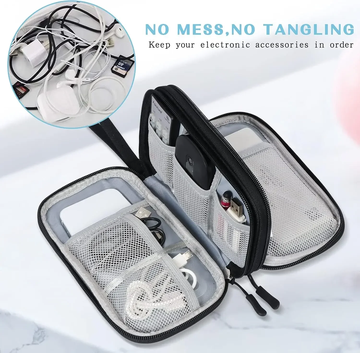 Дорожная сумка для кабелей, по – обзор и цена Cable Organizer Travel