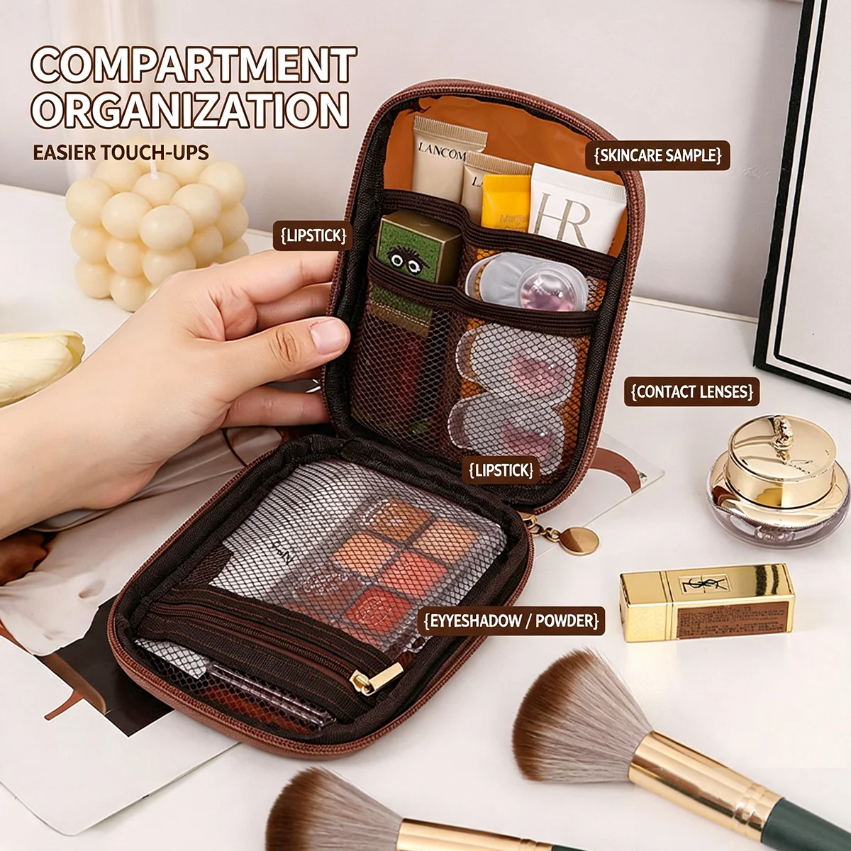 Прозрачный портативный космети – обзор и цена Cable Organizer Travel