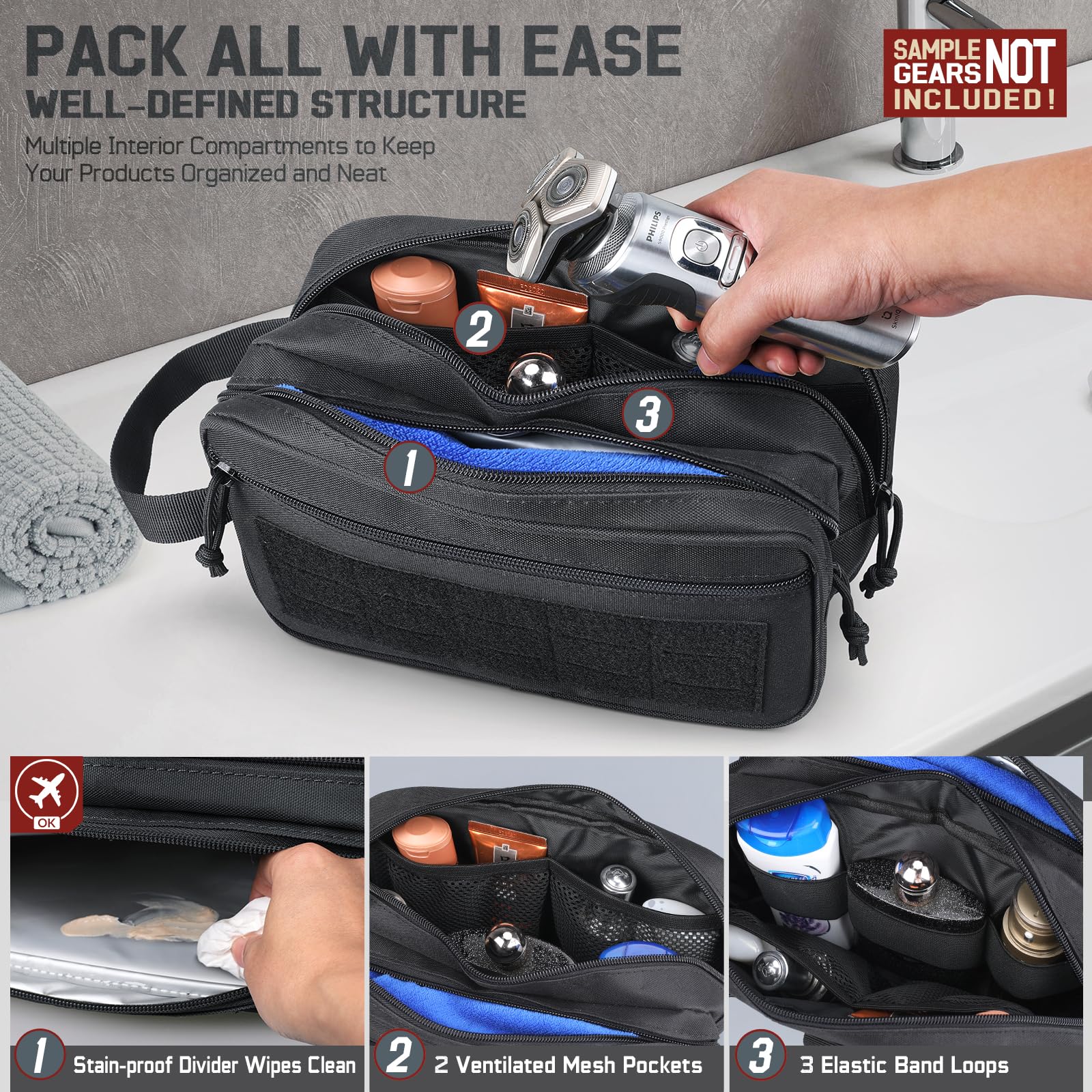 Тактическая косметичка для муж – обзор и цена Travel Accessories Kit Bag