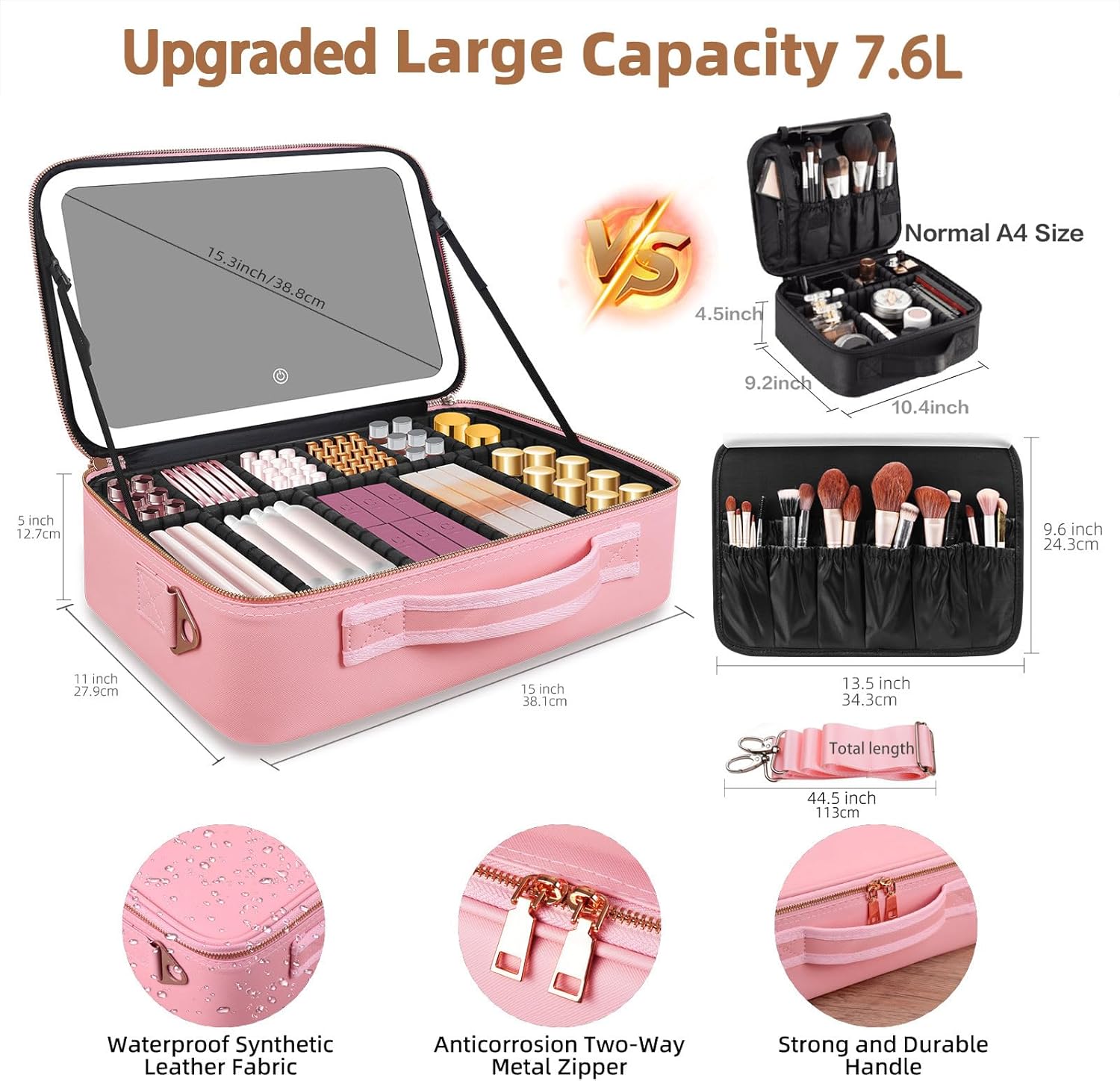Большая косметичка 15''X11'' с – обзор и цена Travel Accessories Organizer Bag